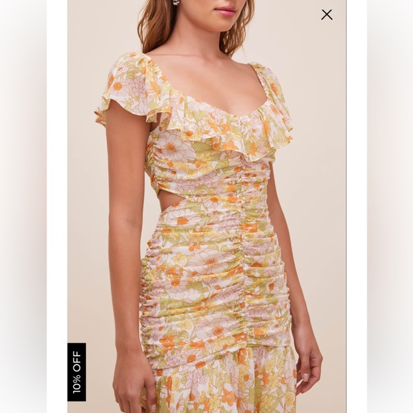 ASTR THE LABEL DEVEREAUX CUTOUT FLORAL DRESS - Picture 3 of 5